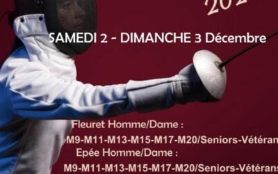Escrime Tournoi de la porte-horloge (2 et 3 décembre 2023)