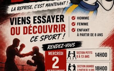 Boxe Reprise des entraînements